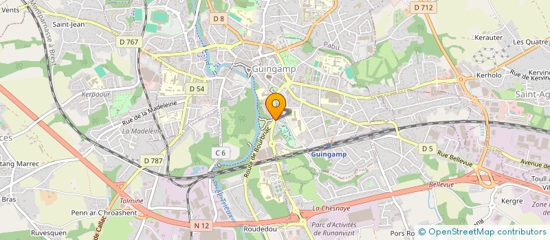 localisation de l'entreprise JAC60 à GUINGAMP