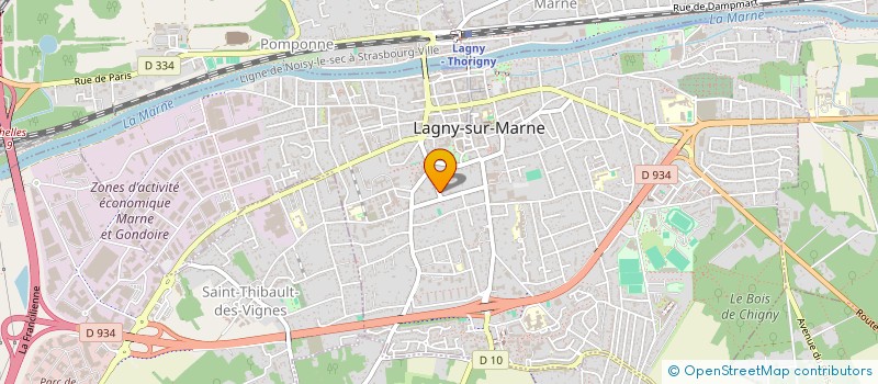 localisation de l'entreprise JACA  LAGNY-SUR-MARNE