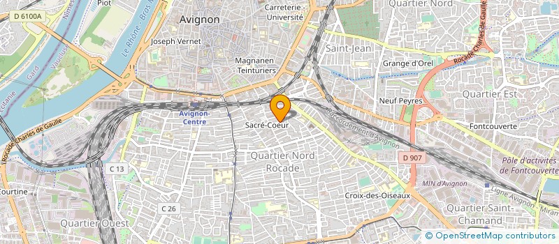 localisation de l'entreprise JACA  AVIGNON