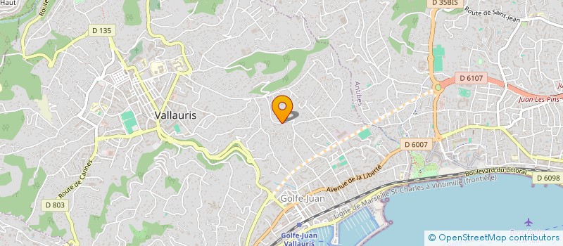 localisation de l'entreprise JACAAW à VALLAURIS
