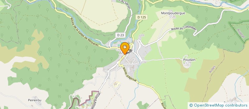 localisation de l'entreprise JACAL  ARDES