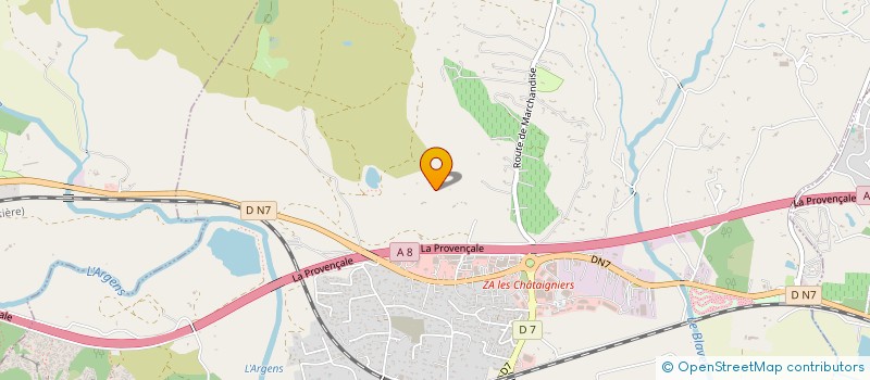 localisation de l'entreprise JACALAIN  ROQUEBRUNE-SUR-ARGENS