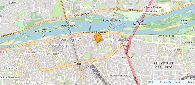 localisation de l'entreprise JACAMACA-LOUVRE  TOURS