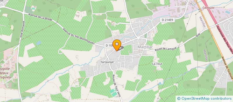 localisation de l'entreprise JACAMAMA  MARTILLAC