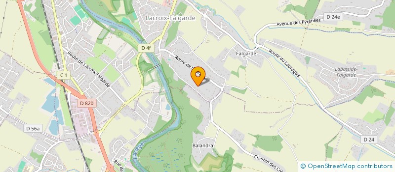 localisation de l'entreprise JACAMO  LACROIX-FALGARDE