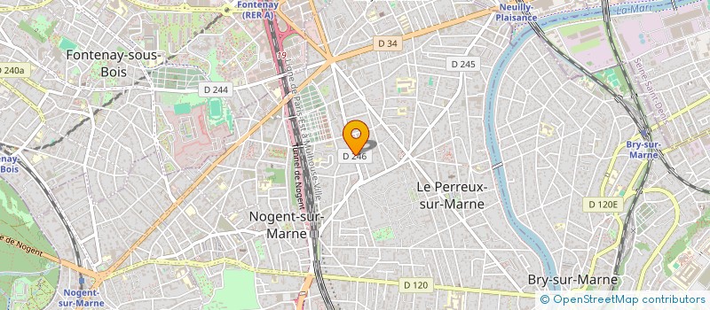 localisation de l'entreprise JACANA à LE PERREUX-SUR-MARNE