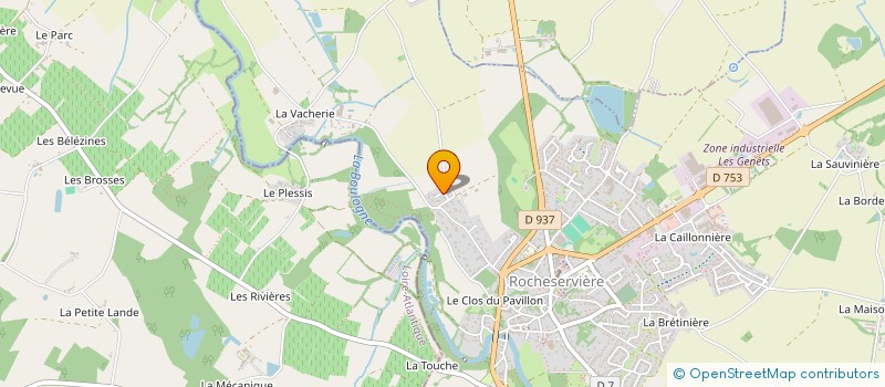 localisation de l'entreprise JACANOLO à ROCHESERVIERE