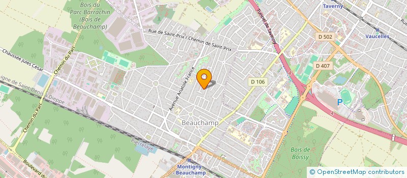 localisation de l'entreprise JACARANDA  BEAUCHAMP