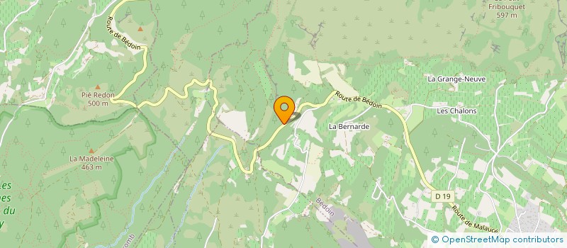 localisation de l'entreprise JACARANDA  BEDOIN