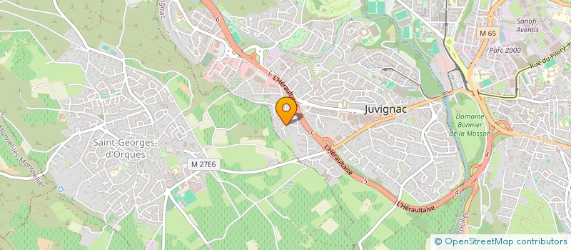localisation de l'entreprise JACARANDA  JUVIGNAC