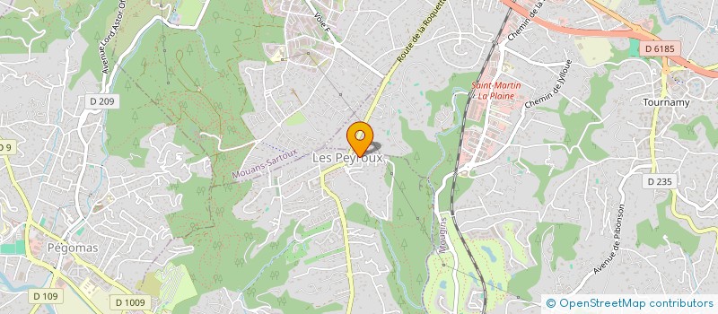 localisation de l'entreprise JACARANDA à LA ROQUETTE-SUR-SIAGNE