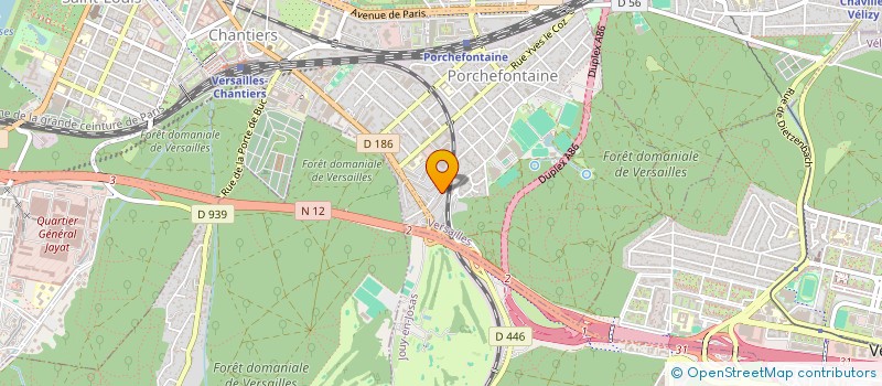 localisation de l'entreprise JACARE à VERSAILLES