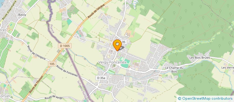 localisation de l'entreprise JACARLI  VEIGY-FONCENEX