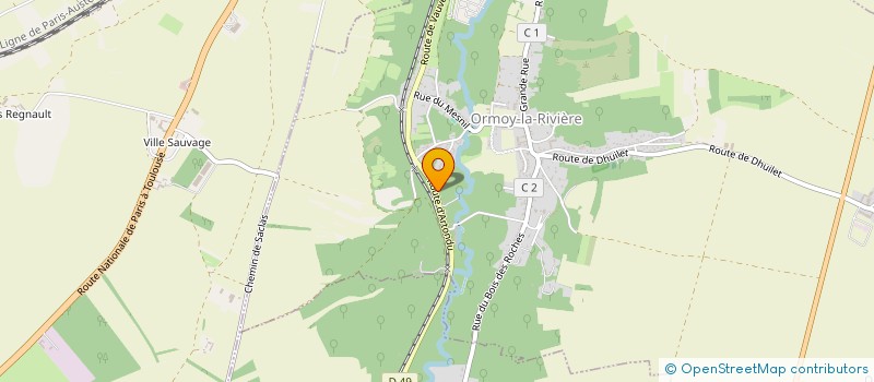 localisation de l'entreprise JACARO  ORMOY-LA-RIVIERE