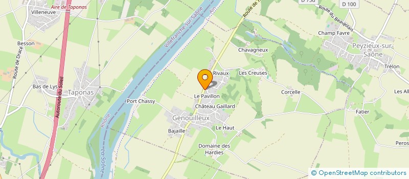 localisation de l'entreprise JACAS à GENOUILLEUX
