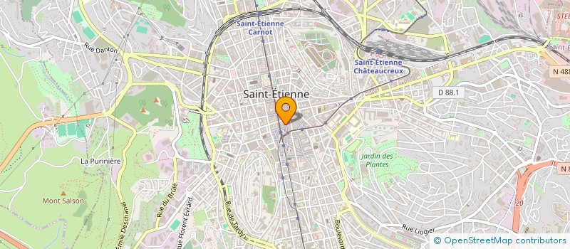 localisation de l'entreprise JACASTE  SAINT-ETIENNE