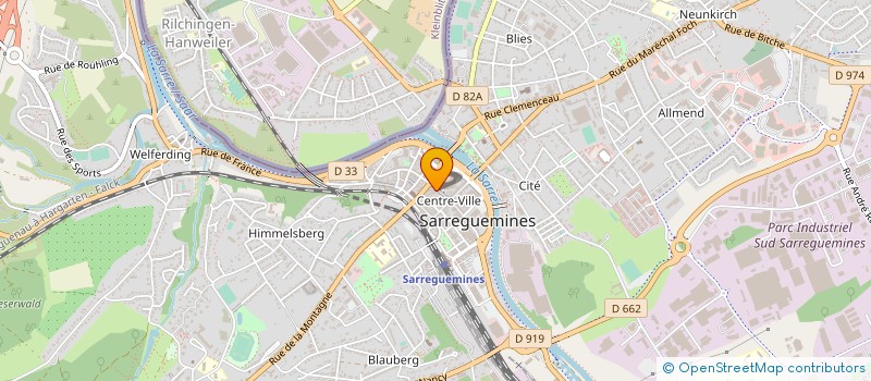 localisation de l'entreprise JACAULIE à SARREGUEMINES