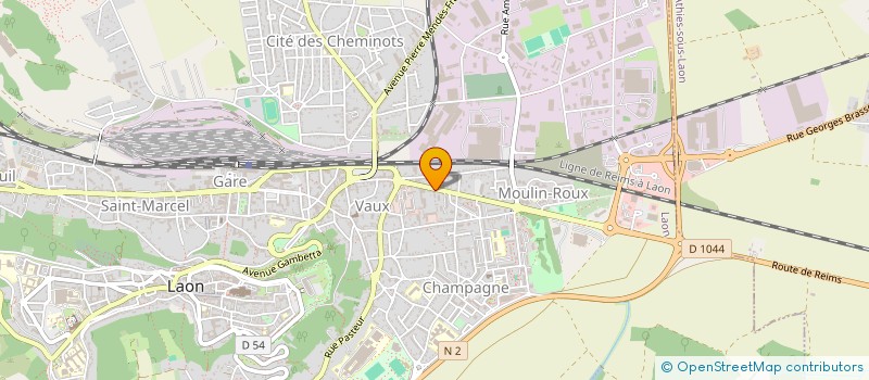 localisation de l'entreprise JACAUTO à LAON