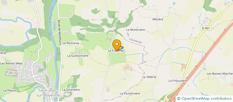 localisation de l'entreprise JACC  SAINT-JEAN-SUR-MAYENNE