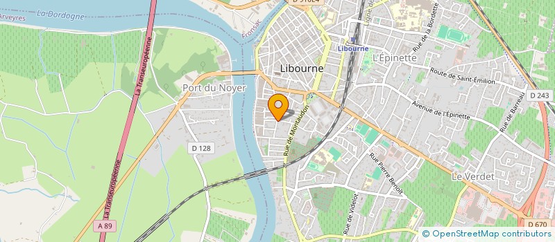 localisation de l'entreprise JACCA à LIBOURNE