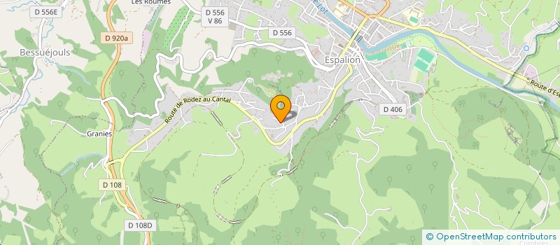 localisation de l'entreprise JACEFI  ESPALION