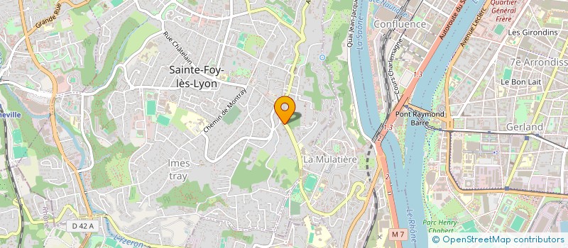 localisation de l'entreprise JACHER  SAINTE-FOY-LES-LYON