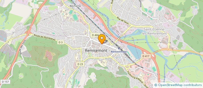 localisation de l'entreprise JACHUB  REMIREMONT