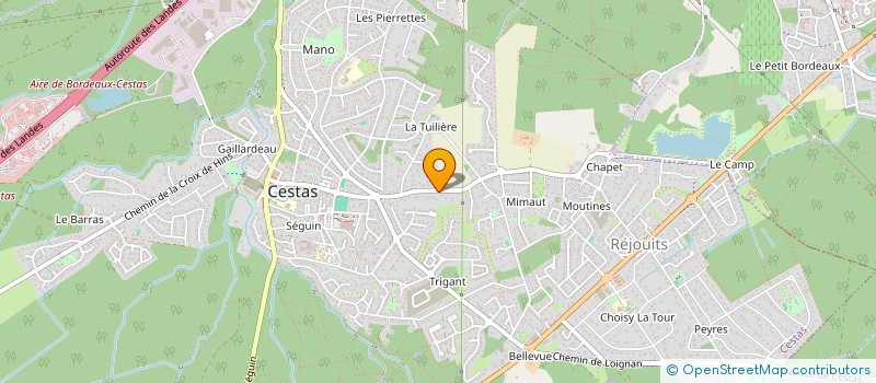localisation de l'entreprise JACINTHE  CESTAS