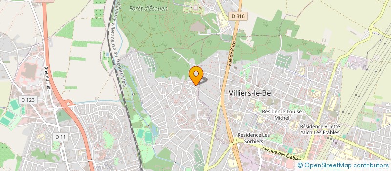 localisation de l'entreprise JACINTO à SARCELLES