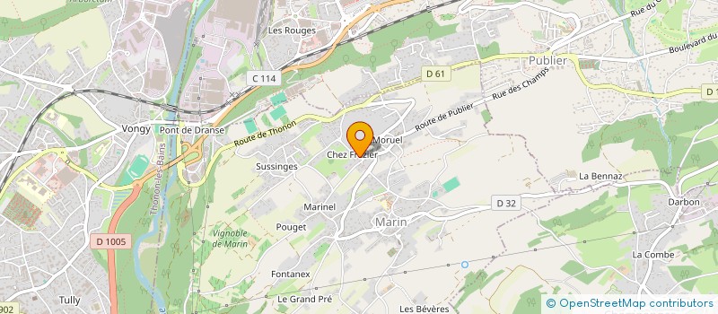 localisation de l'entreprise JACIS à MARIN