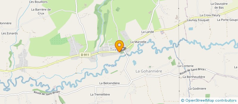 localisation de l'entreprise JACK AND DARTS  TIREPIED-SUR-SEE