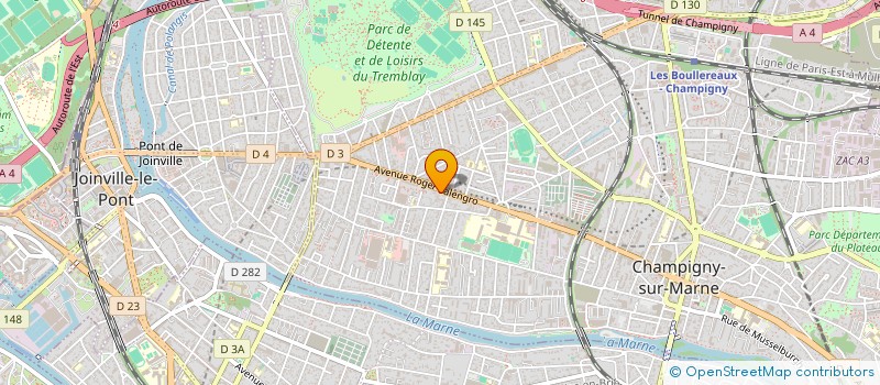 localisation de l'entreprise JACK COIFFURE à CHAMPIGNY-SUR-MARNE