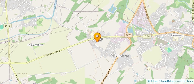 localisation de l'entreprise JACK EN SCENE  VILLEMOIRIEU