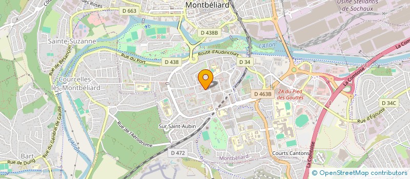 localisation de l'entreprise JACK LOC  MONTBELIARD