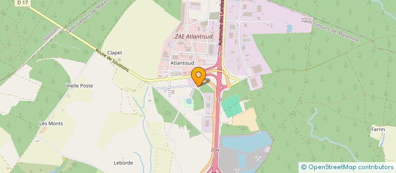 localisation de l'entreprise JACK'S BURGERS FRANCHISE  SAINT-GEOURS-DE-MAREMNE