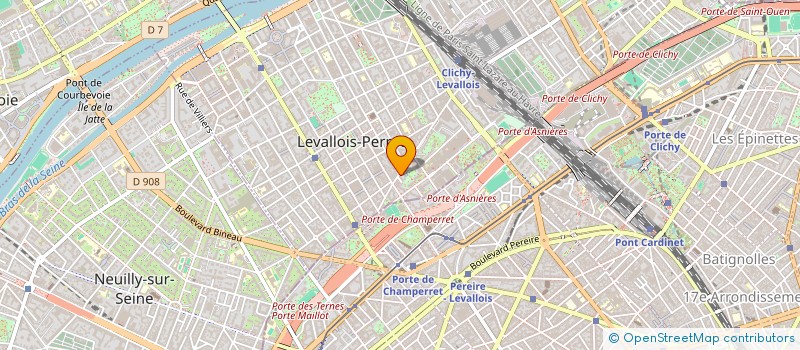 localisation de l'entreprise JACKAD'OH à LEVALLOIS-PERRET