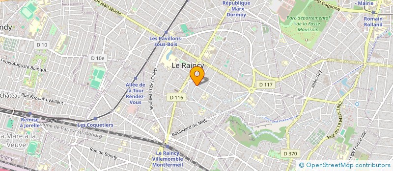 localisation de l'entreprise JACKAR à LE RAINCY