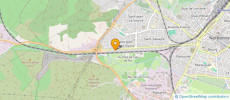 localisation de l'entreprise JACKIE à NARBONNE