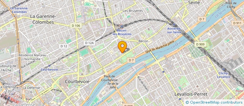 localisation de l'entreprise JACKIE JAG' à COURBEVOIE