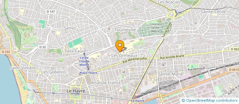 localisation de l'entreprise JACKLAB  LE HAVRE