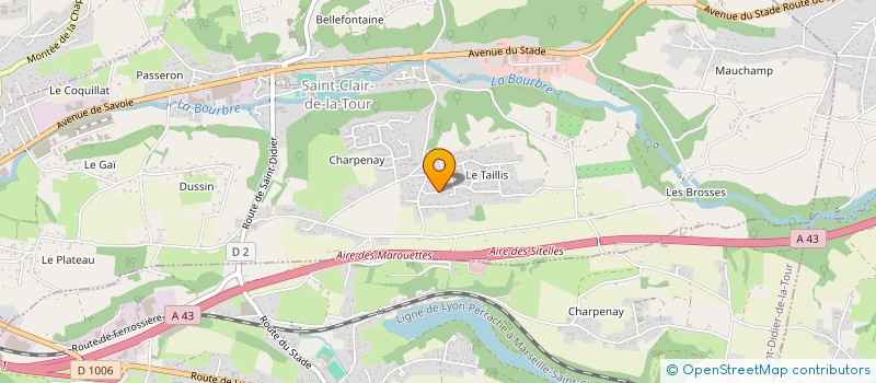 localisation de l'entreprise JACKSON PAULO TEAM MANIMAL 38  SAINT-CLAIR-DE-LA-TOUR