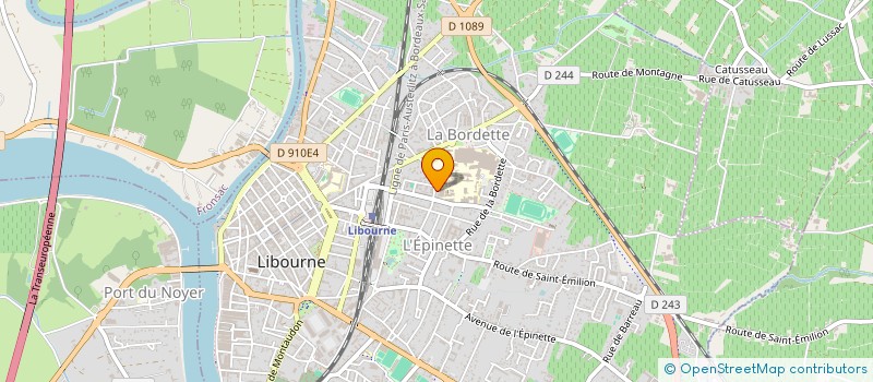 localisation de l'entreprise JACKY  LIBOURNE