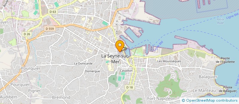 localisation de l'entreprise JACKY à LA SEYNE-SUR-MER