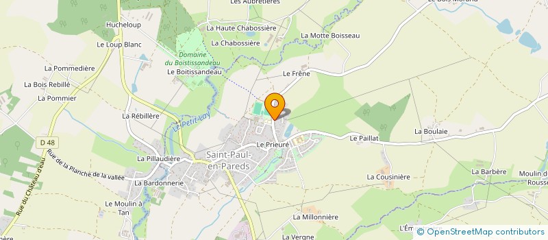 localisation de l'entreprise JACKY BLENEAU  SAINT-PAUL-EN-PAREDS