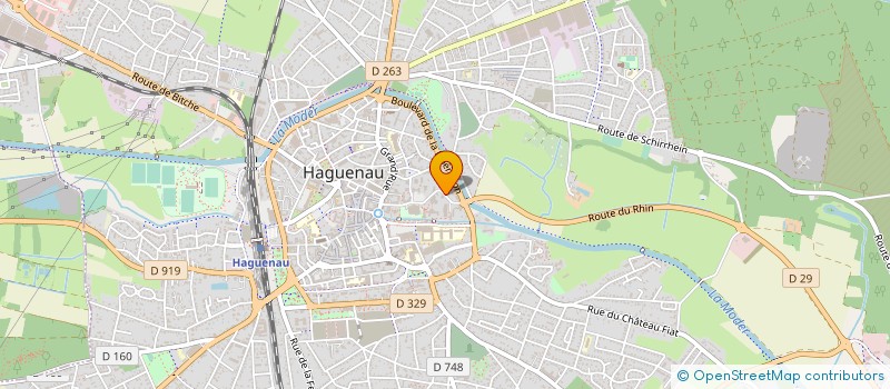 localisation de l'entreprise JACKY COIFF'  HAGUENAU