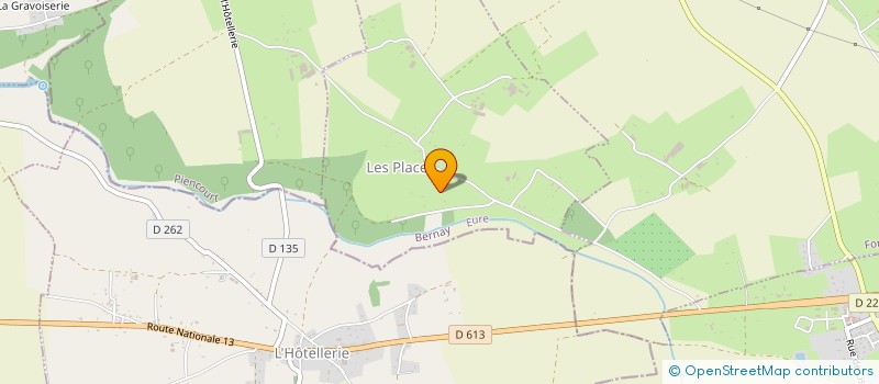 localisation de l'entreprise JACKY DUVAL  LES PLACES