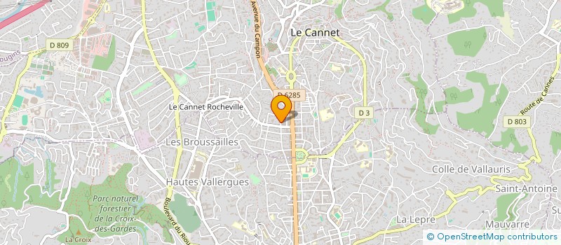 localisation de l'entreprise JACKY FERRE à LE CANNET
