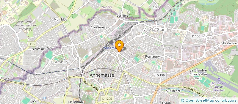 localisation de l'entreprise JACKY PAGE LA CANNE A SUCRE  ANNEMASSE