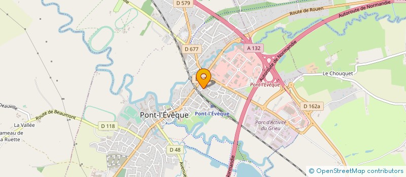 localisation de l'entreprise JACKY SURVILLE  PONT L'EVEQUE