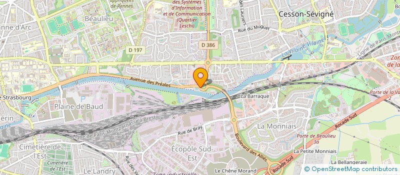 localisation de l'entreprise JACLAM  CESSON-SEVIGNE